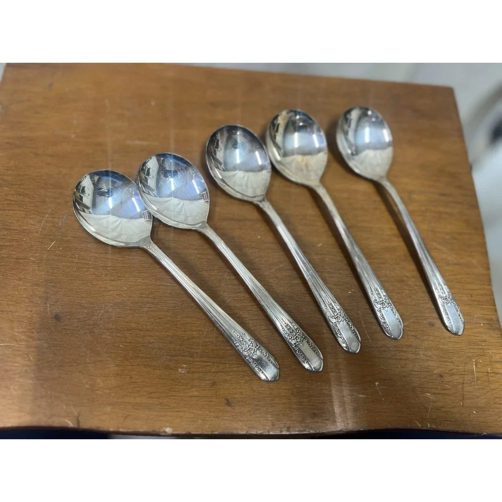 VTG WM. Rogers‎ Mfg Co. Extra Plate 37 Piece Silverware Set in Box